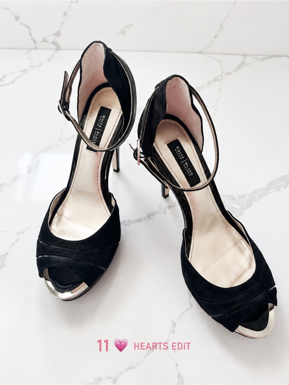 White House Black Market Viviana Black Size 8 Heels - Picture 4 of 10